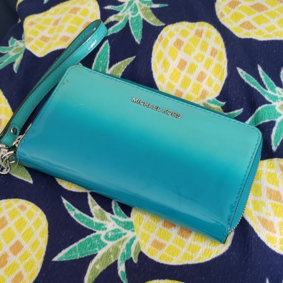 Michael Kors Handbags - NWT Michael Kors Ombre Wallet turquoise